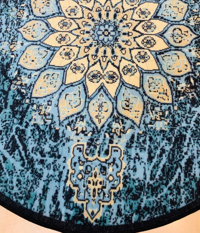 TRADITIONAL PRINT ROUND RUG