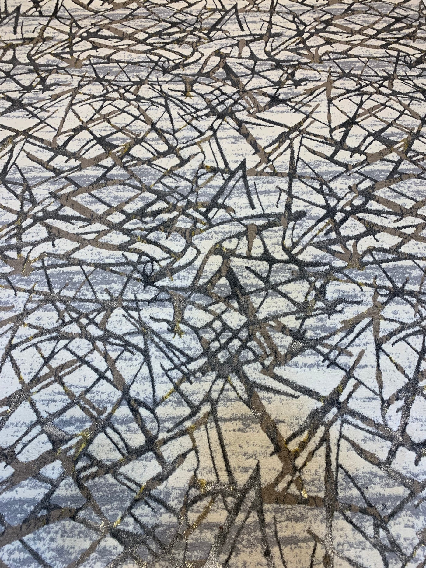 MODERN SHINING-POLYPROPYLENE YARN RUG (GREY)