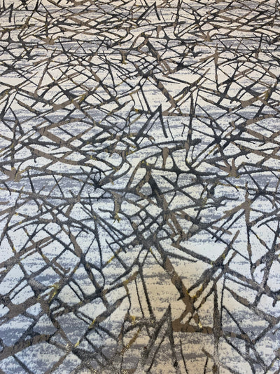 MODERN SHINING-POLYPROPYLENE YARN RUG (GREY)