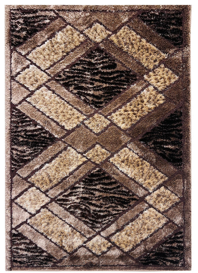 IMPORTED TURKISH-EMBOSSED SHAGGY RUG