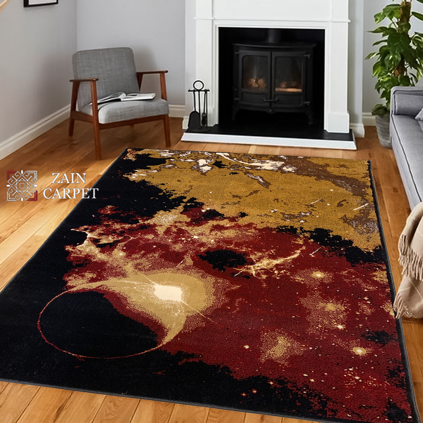 MODERN POLYPROPYLENE YARN RUG
