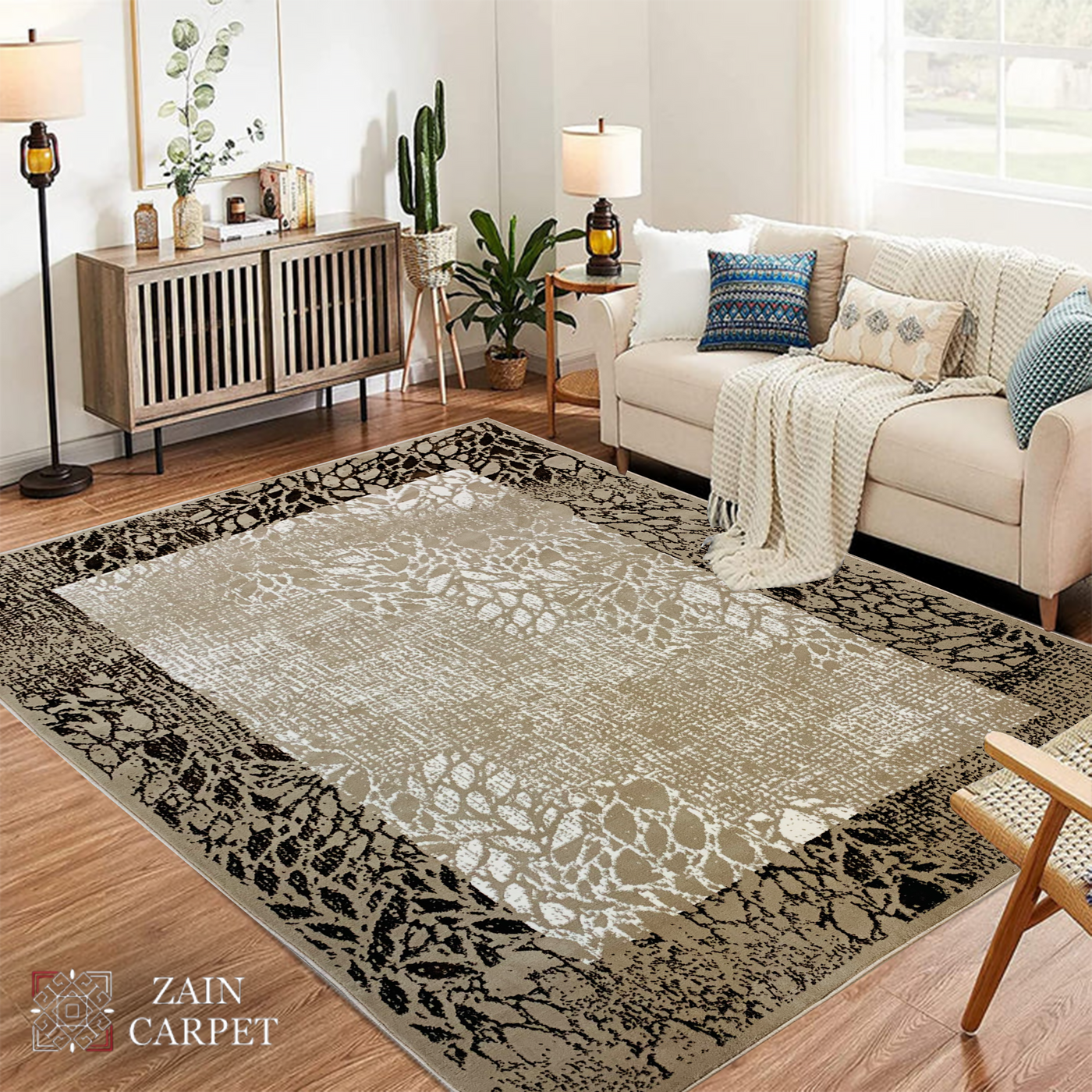 SUPER-SOFT MODERN POLYPROPYLENE YARN RUG (Article#F393)