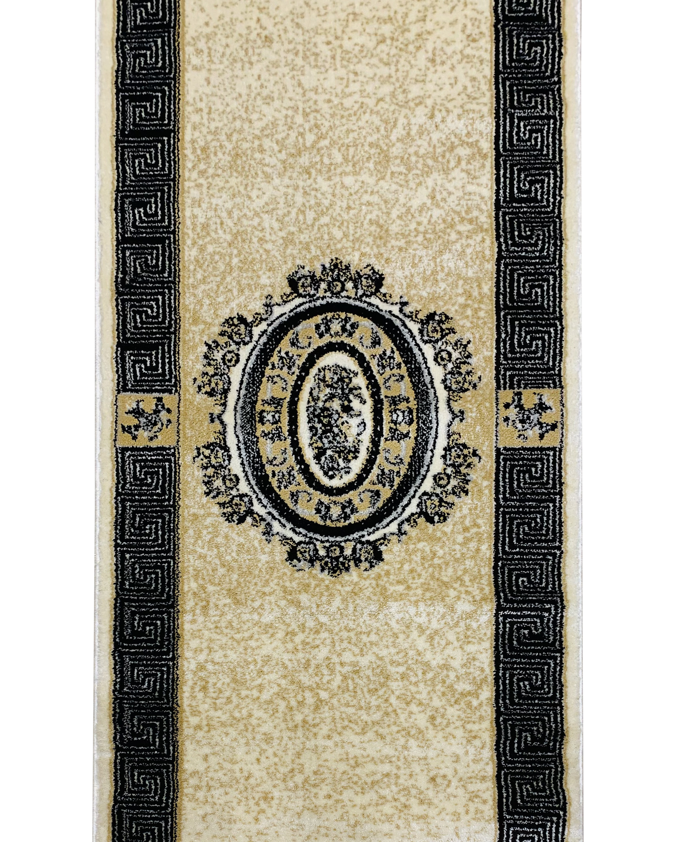 Versace-Modern Polypropylene Runner 2.6 Ft Width X 6.6 Ft Length