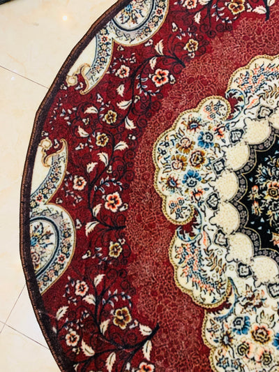 TRADITIONAL PRINT ROUND RUG