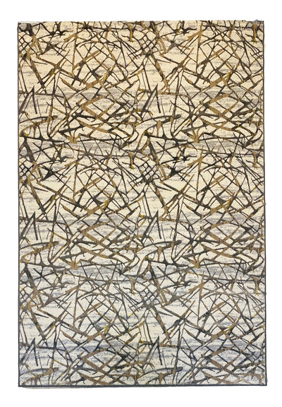 MODERN SHINING-POLYPROPYLENE YARN RUG (GREY)
