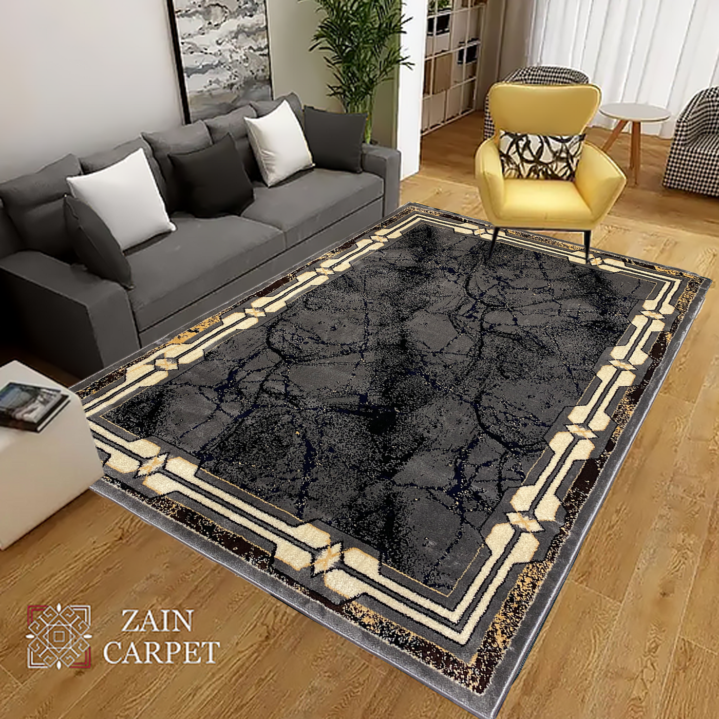 MODERN POLYPROPYLENE YARN RUG
